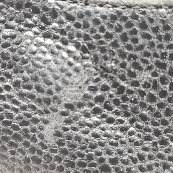 EILEEN FISHER Zola Black Pebbled Leather Platform Wedge Oxford Women's 9 - Picture 12 of 13